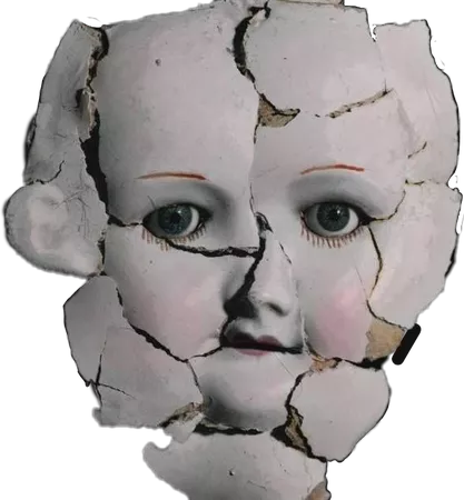 doll broken creepy freetoedit #doll sticker by @devilnovaa
