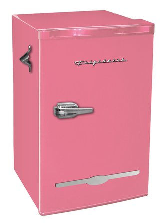 pink mini fridge