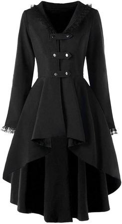Forthery-Women Gothic Steampunk Jacket Long Victorian Waistcoat Jacket Top(Black,M) at Amazon Women's Coats Shop