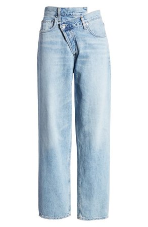 AGOLDE Crisscross Upsize High Waist Jeans (Suburbia) | Nordstrom