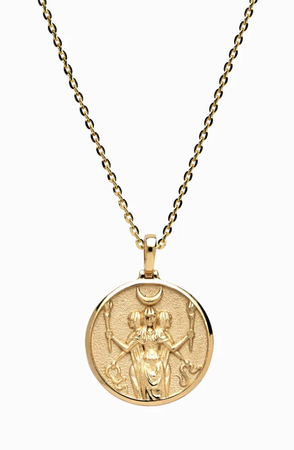 Hecate medallion necklace