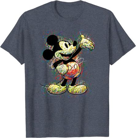 Amazon.com: Disney Mickey Mouse Sketch T-Shirt : Clothing, Shoes & Jewelry