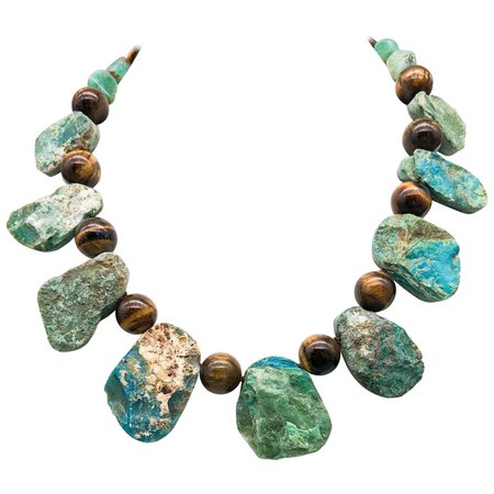 A.Jeschel Natural Peruvian Opal Necklace