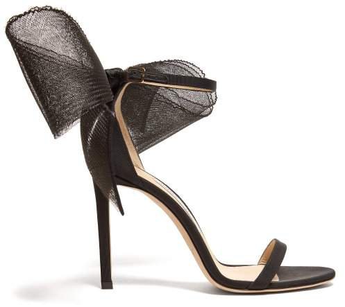 Aveline 100 Grosgrain Bow Sandals - Womens - Black