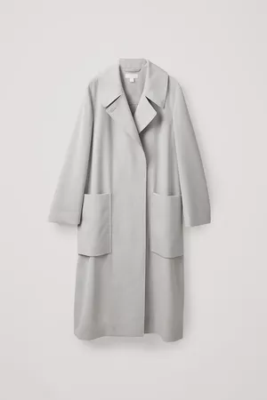 WOOL-MIX TRENCH COAT - Light Gray - Coats and Jackets - COS US