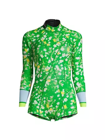 Shop Cynthia Rowley Floral Romper Wetsuit | Saks Fifth Avenue