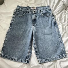 blue jean jorts shorts