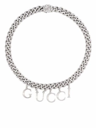 Gucci Gucci Script Chain Necklace - Farfetch