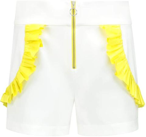 Blonde Gone Rogue High Waisted Shorts In White