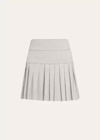 Norma Kamali Pleated Mini Skirt - Bergdorf Goodman