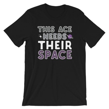 This Ace Needs Their Space Funny Asexual Shirt LGBTQ | Etsy
