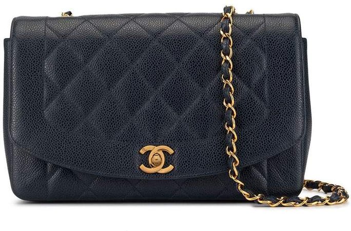 Pre-Owned Diana Quilted Chain Shoulder Bag