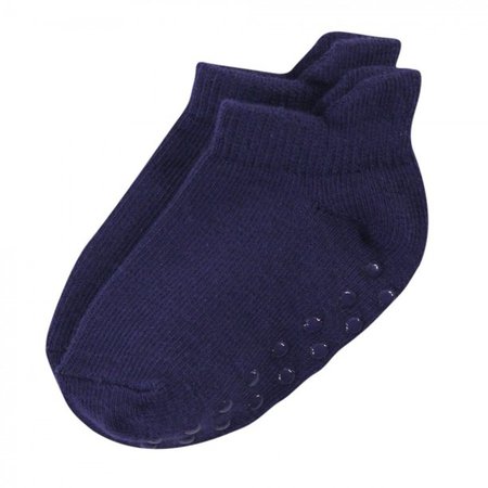 Touched by Nature Baby and Toddler Boy Organic Cotton Socks with Non-Skid Gripper for Fall Resistance, Solid Blue Black, 6-12 Months - Walmart.com