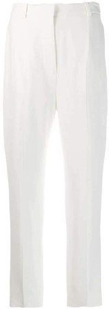 high-waisted cigarette trousers