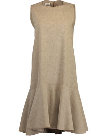Linen Flounce Hem Dress | Marissa Collections