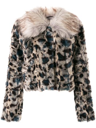 Unreal Fur, Leopard Faux-Fur Jacket