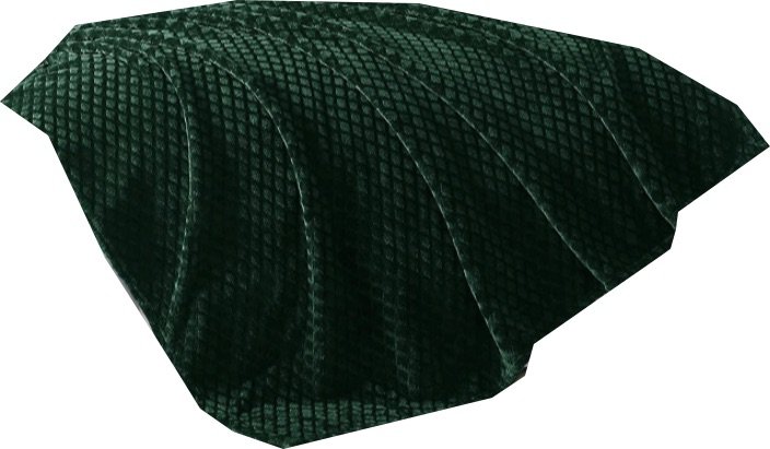 dark green blanket
