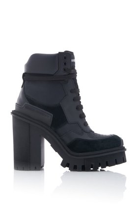 Leather Platform Ankle Boots by Dolce & Gabbana | Moda Operandi