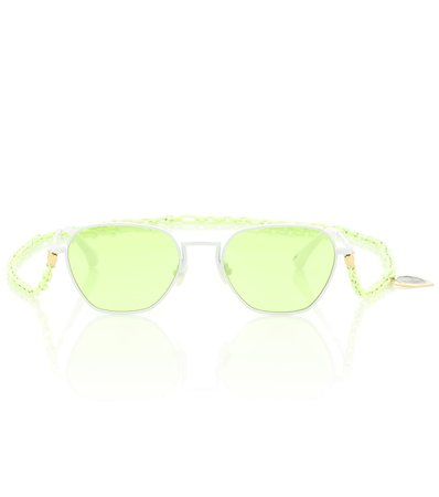 Alessandra Rich X Linda Farrow Square Sunglasses