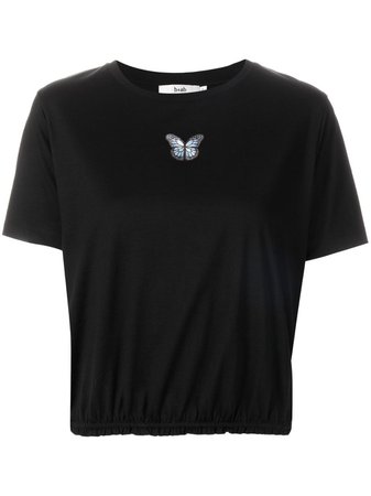 b+ab butterfly-patch Cotton T-shirt - Farfetch