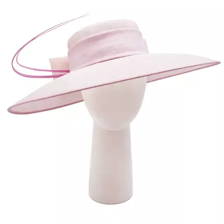 Chelsea Square Hat in Pale Pink – Lalage Beaumont