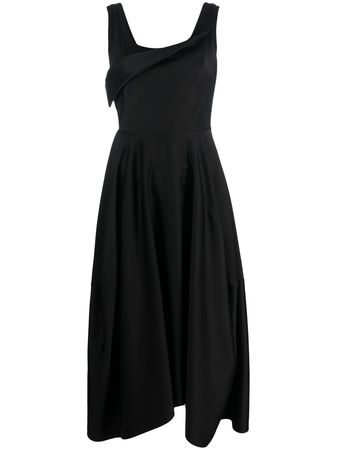 Alexander McQueen Sleeveless Pleated Maxi Dress - Farfetch