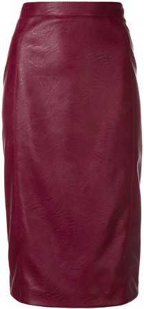 faux leather pencil skirt