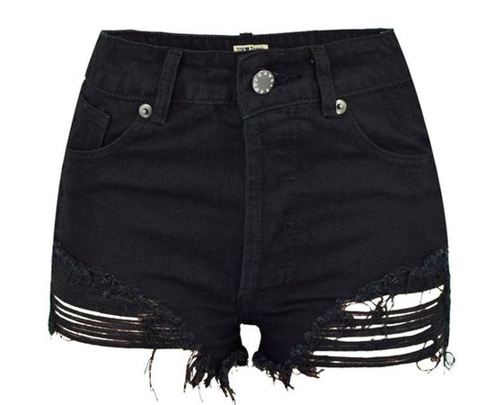 2019 LOGAMI High Waist Shorts Women Ripped Sexy Jeans Short Irregular Womens Denim Shorts Black From Mangcao, $28.92 | DHgate.Com