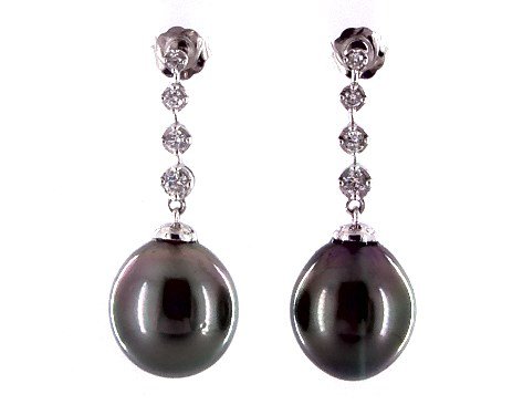black pearl earrings - Google Search