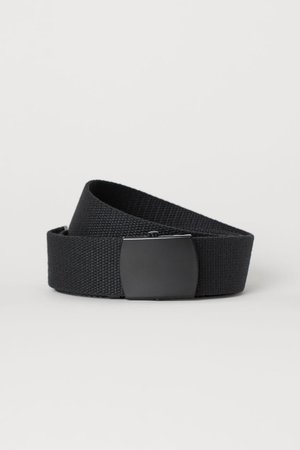 Fabric Belt - Black - Men | H&M US