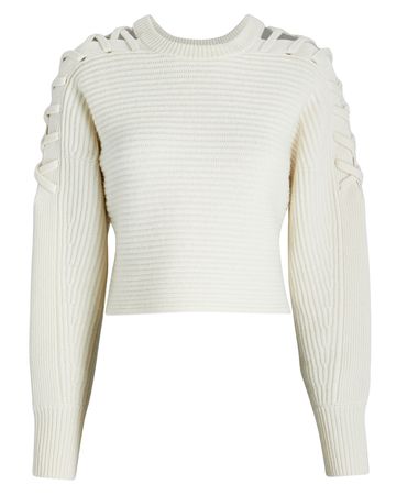 INTERMIX Private Label Zya Sweater In White | INTERMIX®