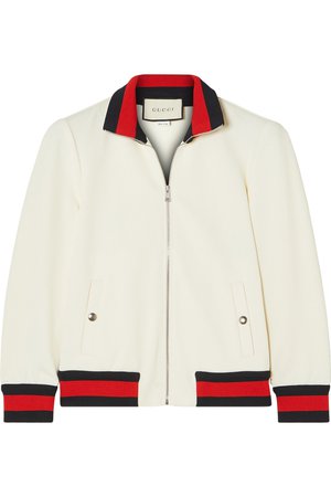Gucci | Striped twill bomber jacket | NET-A-PORTER.COM
