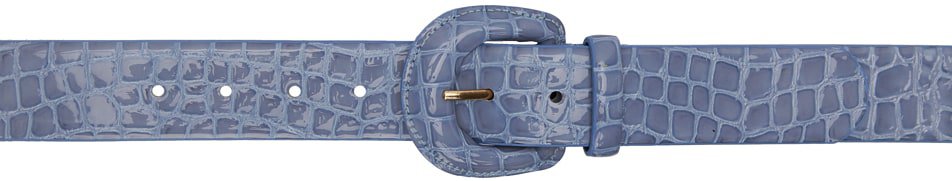 blue croc judy belt by paloma wool