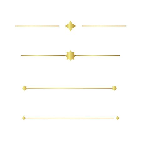 gold vector line border frame