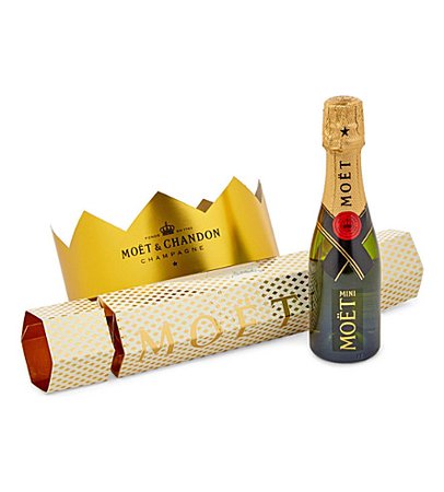 MOET & CHANDON - Brut Imperial champagne Christmas cracker 200ml | Selfridges.com