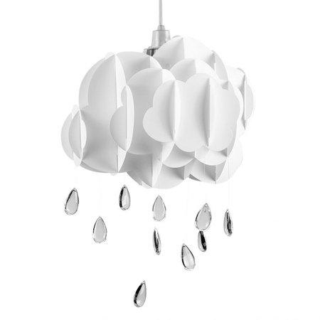 Childrens Cloud and Raindrop Pendant Shade | Value Lights