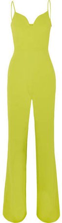 Brandon Maxwell - Stretch-crepe Jumpsuit - Yellow