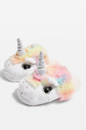 Unicorn Slippers - Lingerie & Nightwear - Clothing - Topshop