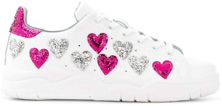sequin hearts sneakers
