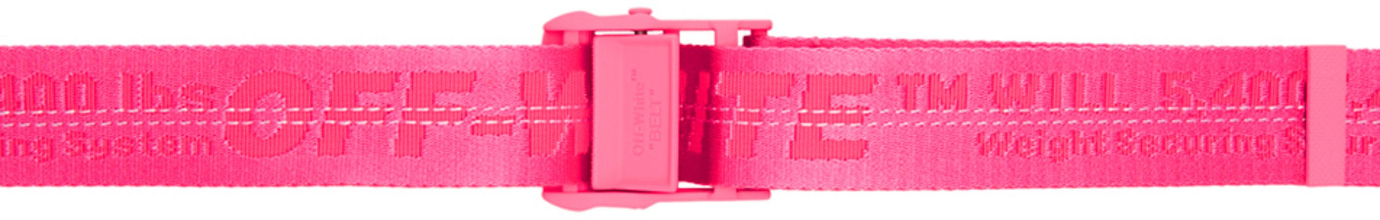 Off-White: Pink Classic Industrial Belt | SSENSE