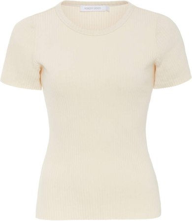 Luxe Ribbed Neat T-Shirt