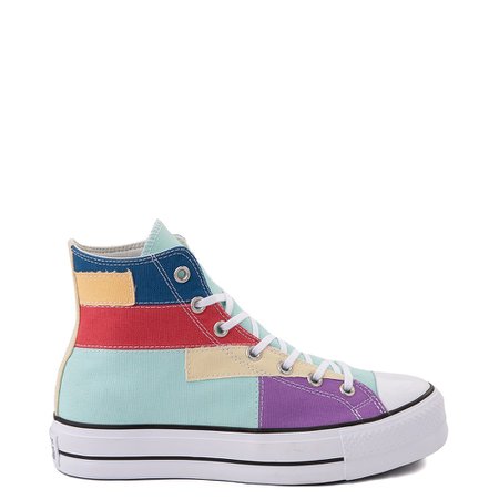 Womens Converse Chuck Taylor All Star Lift Hi Sneaker - Patchwork Color-Block | Journeys
