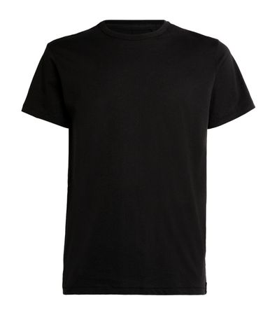 rag & bone black Organic Cotton Core T-Shirt | Harrods UK