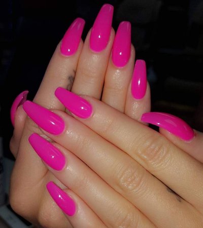 hot pink nail