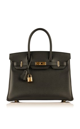 Rare & Unique Hermès 30cm Black Epsom Leather Birkin