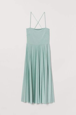 Pleated Dress - Turquoise
