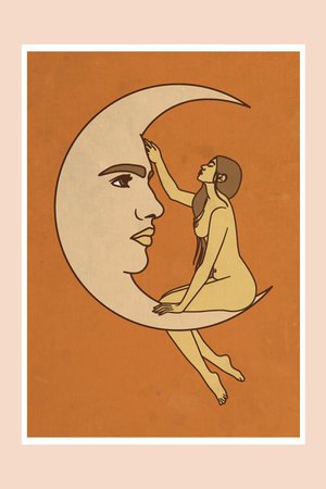 Moon Love in Sunset Print – Miracle Eye
