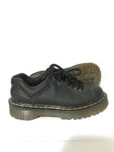dr. martens platform black shoes vintage