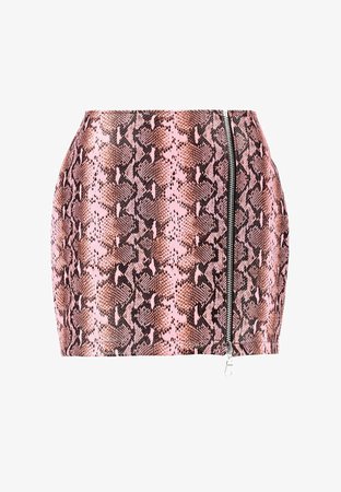 animalier pink mini skirt