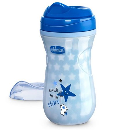 Chicco Glow In The Dark Sippy Cup 12M - Blue 9oz : Target